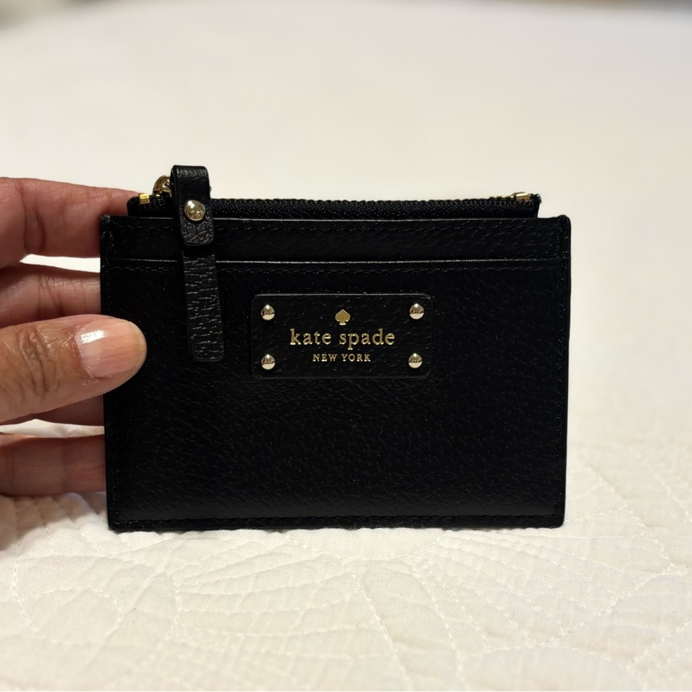 Kate Spade, New York Adi Grove Street pebbled leather wallet card coin purse